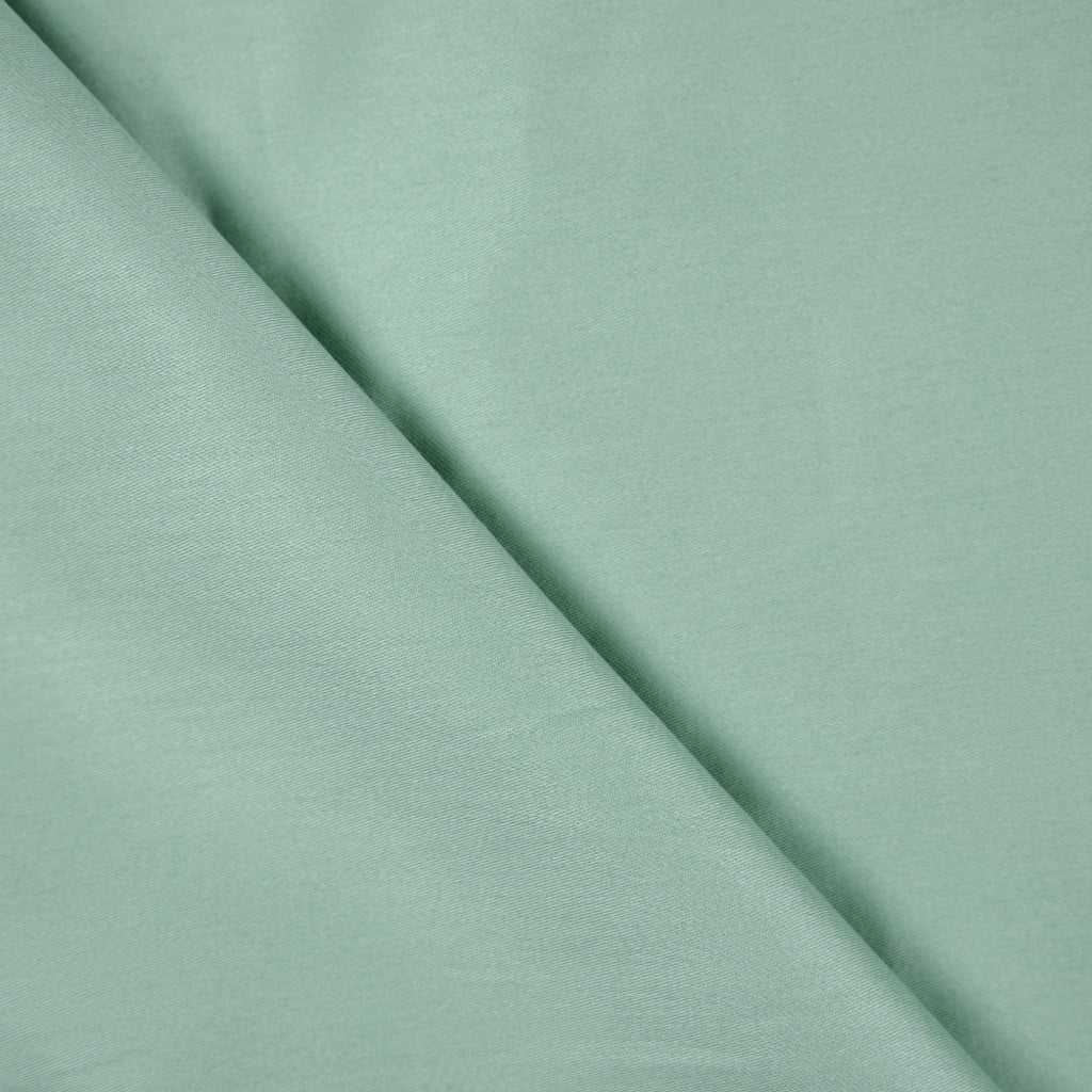 Tissu Satin 100% Coton Uni | Vert Menthe