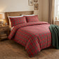 Tissu Coton Noël Motif Tartan Rouge et Vert | Laize 1m55