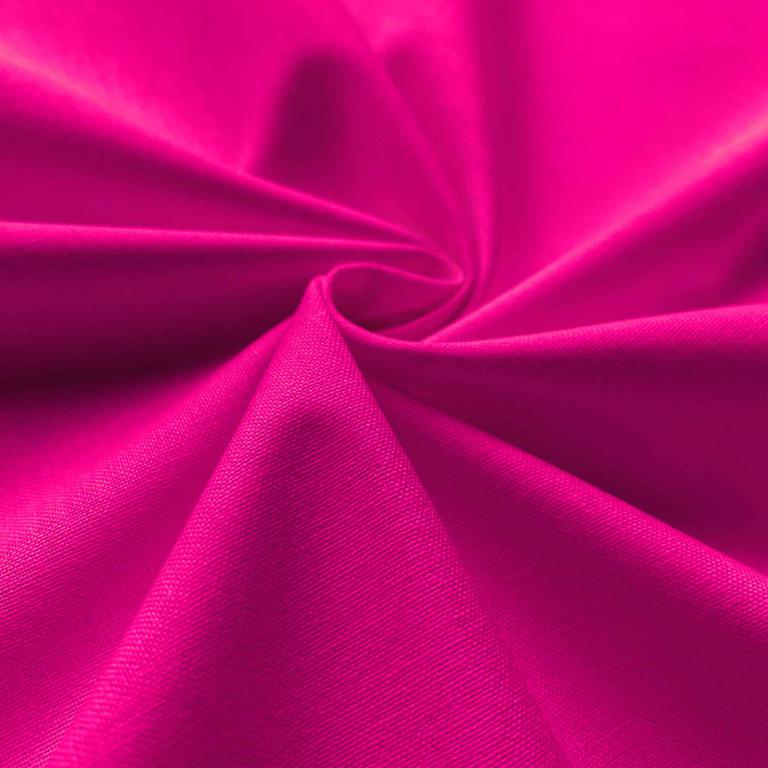 Coton Uni Couleur Rose Cyclamen | 1m x 1m50