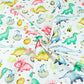 Dinosaures Baby Pastel Fond Blanc | 1m x 1m60
