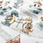 Grands Dinosaures Voyages Fond Blanc | 1m x 1m60