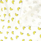 Tissu Double Gaze De Coton Imprimé | Bananes Fond Blanc | Laize 130cm