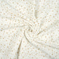 Double Gaze De Coton Imprimé | Blanc Etoiles Dorées | Laize 135cm