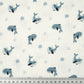 Double Gaze De Coton Imprimé | Baleines Bleues | Laize 135cm