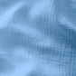 Tissu Double Gaze De Coton Uni - Bleu Riviera - Laize 130cm