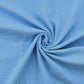 Tissu Double Gaze De Coton Uni - Bleu Riviera - Laize 130cm