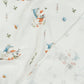 Tissu Double Gaze De Coton Imprimé | Caneton Jardin | Laize 155cm