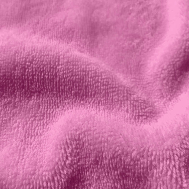 Tissu Coton Micro Eponge Bambou Rose Bonbon | Laize 1m50