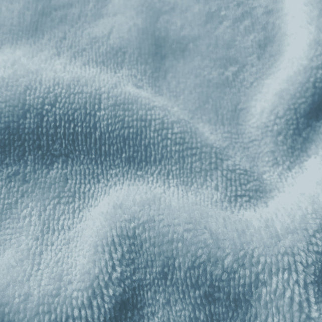 Tissu Coton Micro Eponge Bambou Bleu Baltique | Laize 1m50