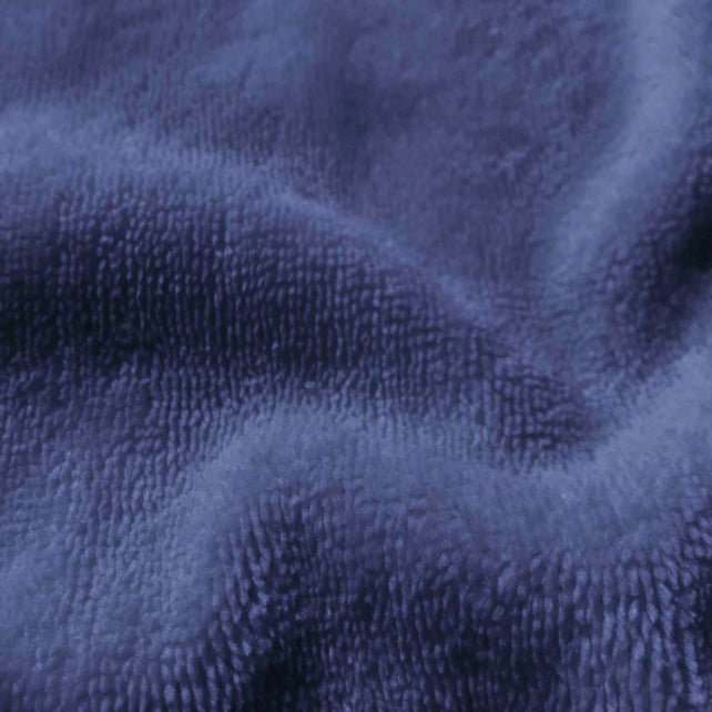 Tissu Coton Micro Eponge Bambou Indigo | Laize 1m50