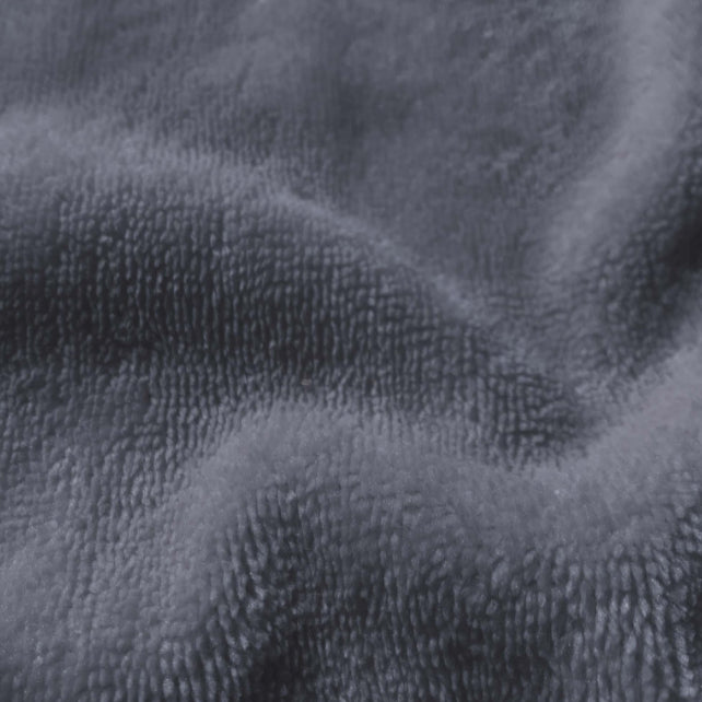 Tissu Coton Micro Eponge Bambou Gris Foncé | Laize 1m50