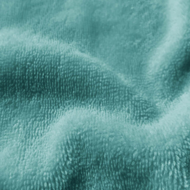 Tissu Coton Micro Eponge Bambou Vert Lagon | Laize 1m50