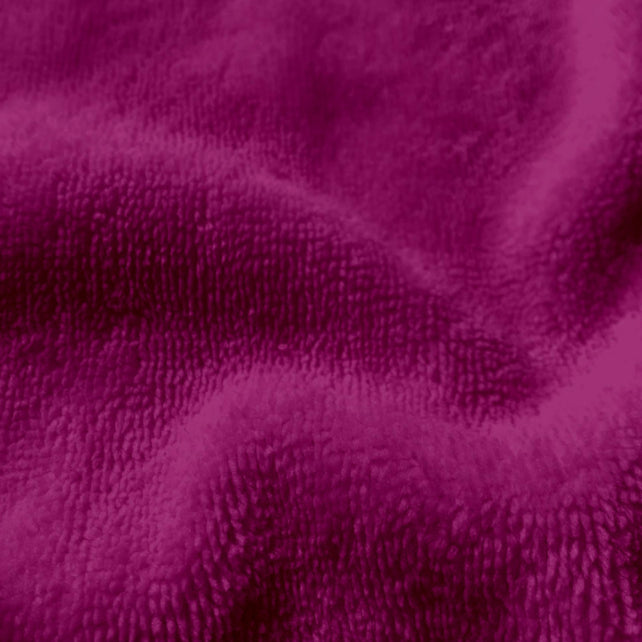 Tissu Coton Micro Eponge Bambou Rose Fuchsia Petunia | Laize 1m50
