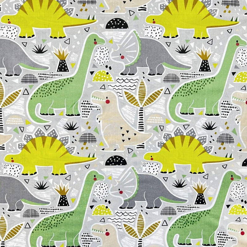 Grands Dinosaures Fond Gris | 1m x 1m60