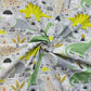 Grands Dinosaures Fond Gris | 1m x 1m60