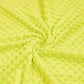 Coton Minky A Pois Premium 380g/m² - Jaune Citron