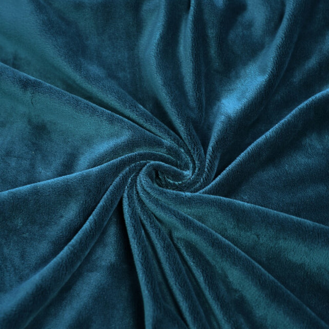 Tissu Minky Lisse Bleu Navy Poseidon | Premium | Laize 1m55