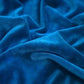Coton Minky Lisse Bleu Victoria | Premium | 1m x 1m60