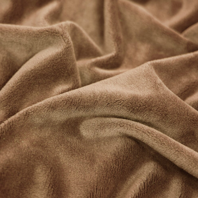Tissu Minky Lisse Coconut Grillée | Premium | Laize 1m55