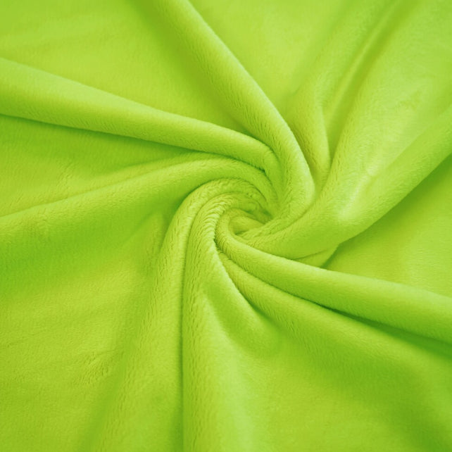 Tissu Minky Lisse Vert Jasmin | Premium | Laize 1m55