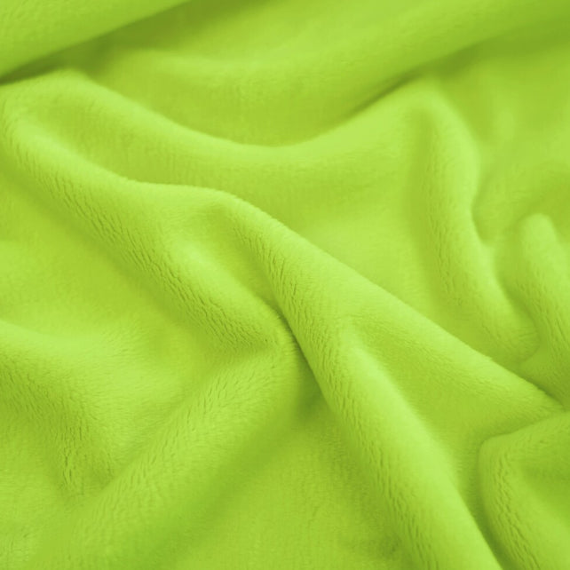 Tissu Minky Lisse Vert Jasmin | Premium | Laize 1m55