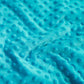 Tissu Minky A Pois Premium 380g/m² - Bleu Bachelor Button