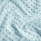 Tissu Minky A Pois Premium 380g/m² - Bleu Bébé