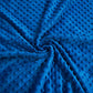 Tissu Minky A Pois Premium 380g/m² - Bleu Sapphire