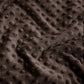 Tissu Minky A Pois Premium 380g/m² - Brun Cacao