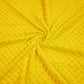 Tissu Minky A Pois Premium 380g/m² - Jaune Aspen Gold