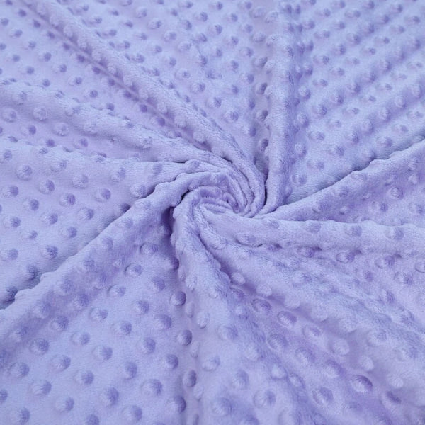 Coton Minky A Pois Premium - Lavende