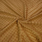Tissu Minky A Pois Premium 380g/m² - Moutarde Foncé