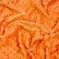 Tissu Minky A Pois Premium 380g/m² - Orange Nectarine