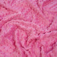 Tissu Minky A Pois Premium 380g/m² - Rose Pivoine Azalea