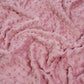 Tissu Minky A Pois Premium 380g/m² - Rose Fox