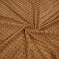 Tissu Minky A Pois Premium 380g/m² - Sucre Brun