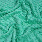 Tissu Minky A Pois Premium 380g/m² - Turquoise