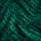 Tissu Minky A Pois Premium 380g/m² - Vert Bouteille
