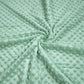 Tissu Minky A Pois Premium 380g/m² - Vert Sauge