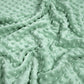 Tissu Minky A Pois Premium 380g/m² - Vert Sauge