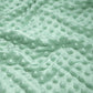 Tissu Minky A Pois Premium 380g/m² - Vert Sauge