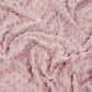 Tissu Minky A Pois Premium 380g/m² - Vieux Rose Pastel