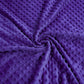 Tissu Minky A Pois Premium 380g/m² - Violet Passion