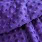 Tissu Minky A Pois Premium 380g/m² - Violet Passion