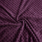 Tissu Minky A Pois Premium 380g/m² - Violet Raisin Bordeaux
