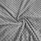 Tissu Minky A Pois Premium 380g/m² - Gris Anthracite - PopCoton