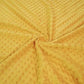 Tissu Minky A Pois Premium 380g/m² - Moutarde Spicy