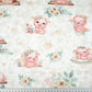 Petits Cochons Roses Fond Beige | 1m x 1m60