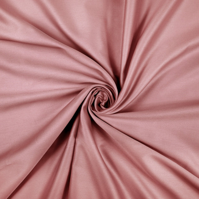 Tissu Satin 100% Coton Uni | Vieux Rose Antique