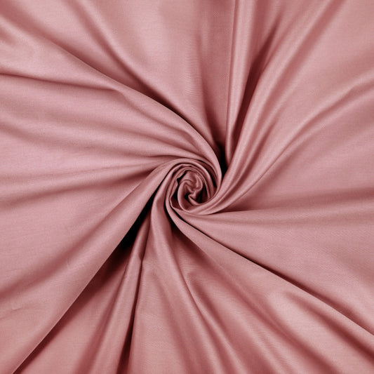 Tissu Satin 100% Coton Uni | Vieux Rose Antique